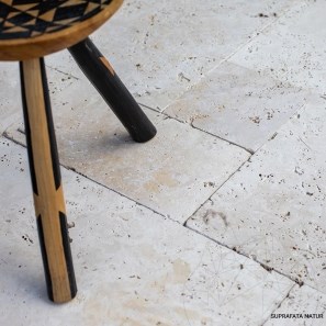 Travertin Classic Cross Cut Antik/Getrommelt Römischer Verband 1.2 cm