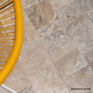 Travertinplatten Walnutt Cross Cut Antik/Getrommelt 15.2 x 15.2 x 3 cm