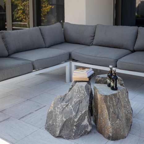 Modularer Couchtisch Rock Face Akron