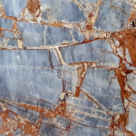 Fantastisches Blau Polierte Marmorplatte 2 cm