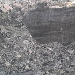 Breccia Schwarz Polierte Marmorplatte 2 cm