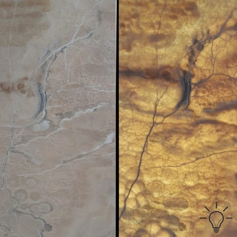 Onix Kreuzschliff Polierte Platte 2 cm