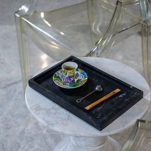 Nero Marmortablett, 30 x 20 x 2.5 cm