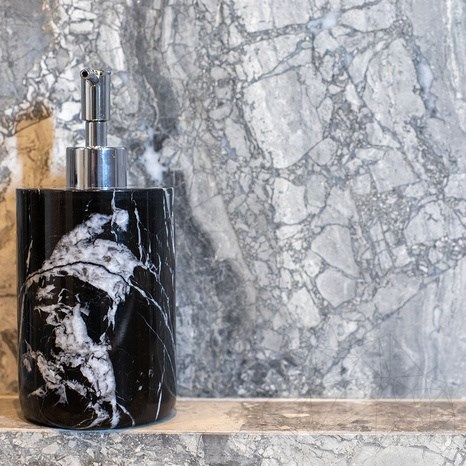 Nero Marmor Flüssigseifenspender, 19.5 x 8.5 cm