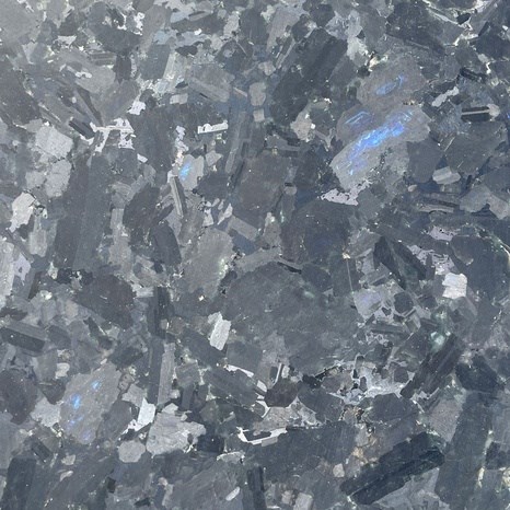 Extra blauer AquaStorm-Labradorit, 60 x 30 x 2 cm