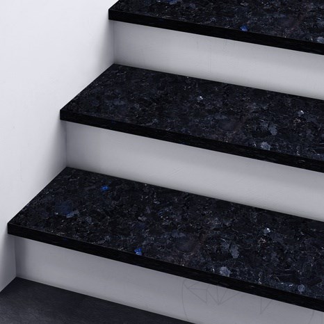 Extra blaue Labradorit-Stufe Poliert 120 x 33 x 2 cm