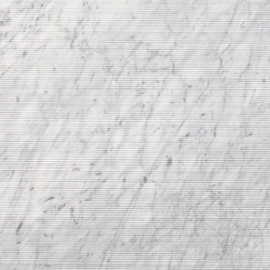 Carrara White Flute Design  Platte 2CM