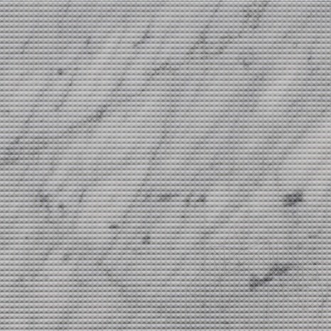 Carrara White Pyramid Design Platte 2CM