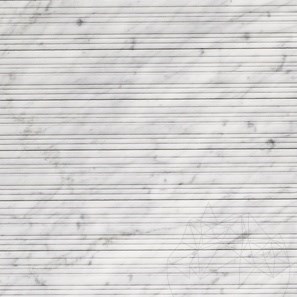 Carrara White Step Design Platte 2CM