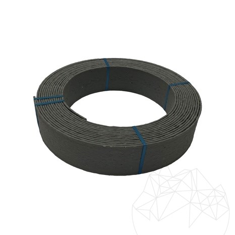 Flexible Rasenkante Kunststoff, grau, H - 14 cm, 10 lfm/Rolle
