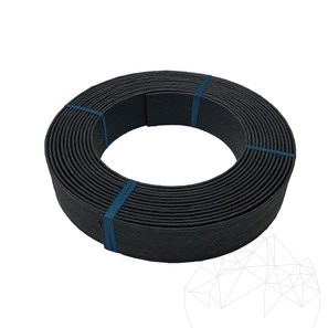 Flexible Rasenkante Kunststoff, schwarz, H - 14 cm, 10 lfm/Rolle