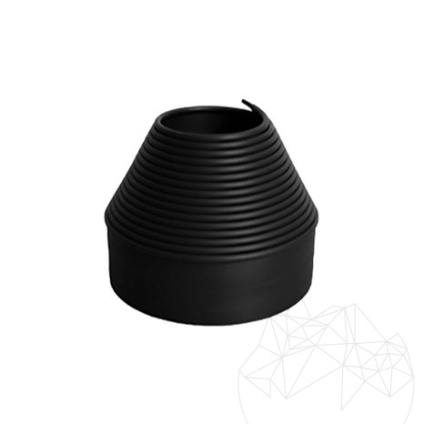 Flexible Rasenkante Kunststoff, schwarz, (H -10 cm, 6 lfm/Rolle)