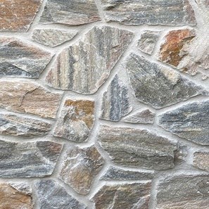 Felswand, sonniger polygonaler Marmor