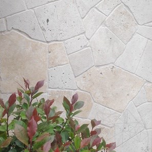 Crazy Paving Classic Trommeltravertin (9-10 Stück/m²)
