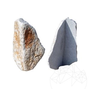 Felswand Tom Polygonal Marmor (Eckstück)