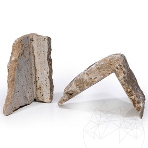 Felswand Airon Poligonal Tuff-Travertin (Eckstück)