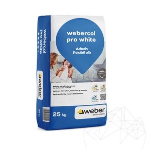 Webercol Pro White 25Kg - professioneller weißer Natursteinkleber