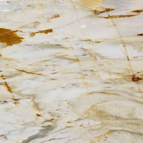 Calacatta Borghini Polierte Marmorplatte, 2 cm