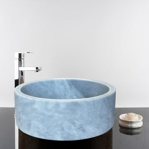 Badezimmer Waschbecken Matia Wolkig Grau Marmor RS-22