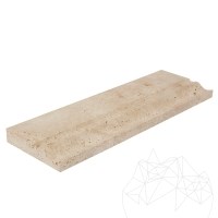 Klassischer Travertin M10 Leiste 10 x 30,5 x 2 cm