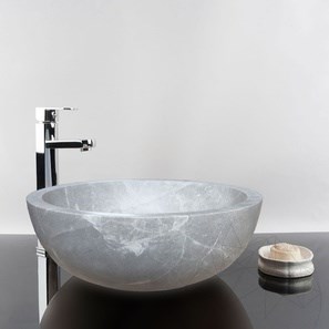 Waschbecken für das Badezimmer - Crema di Bergamo Marmor RS-5, 42 x 15 cm