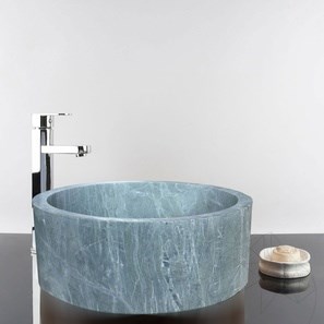Badezimmer Waschbecken Matia Teos Grüner Marmor RS-22