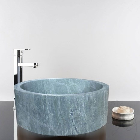Badezimmer Waschbecken Matia Teos Grüner Marmor RS-22