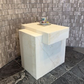 Bianco Onyx Quadra Tisch