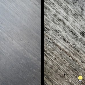 Transluzenter, flexibler Schiefer SKIN 2mm - Black Line, 210 x 105 cm | Raumbeleuchtung, Innen & Außen