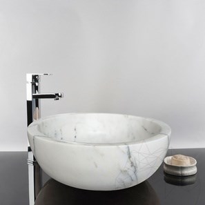 Waschbecken für das Badezimmer - Fliedermarmor RS-24, 42 x 15 cm