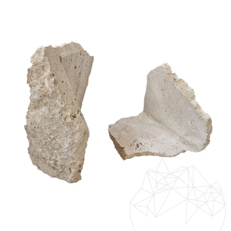 Polygonalplatten Travertin Rock Face Classic (Ecke)