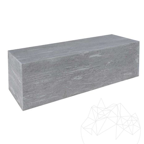 Garden Bench Seduta - Sinterized Stone, 120X40X2XH40