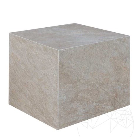 Garden Bench Seduta - Sinterized Stone, 40X40X2XH40