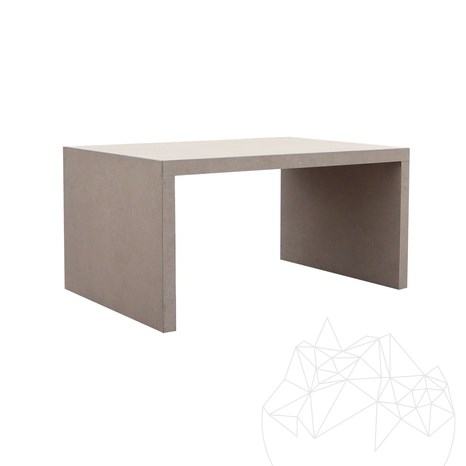 Garden Bench Panchina U - Sinterized Stone, 60X90X4XH45 Premium