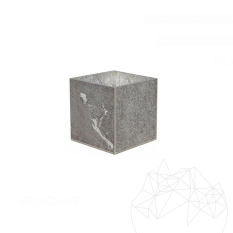Planter Fioriera - Sinterized Stone, 40X40X2XH40