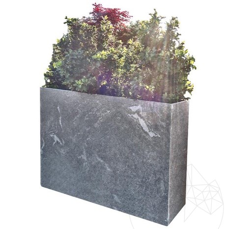 Planter Fioriera - Sinterized Stone, 100X50X2XH50