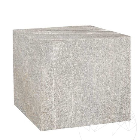 Garden Bench Seduta - Sinterized Stone, 60X60X2XH60