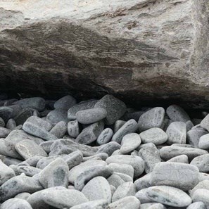 Pebbles Slate Kavala Fish Grey, 10-25 cm 