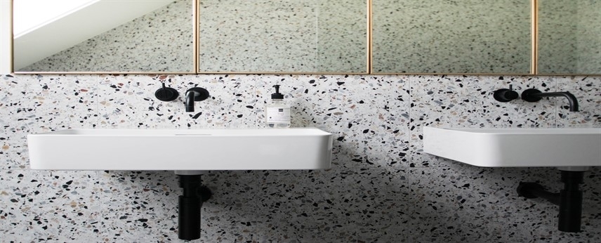4 Terrazzo-Designideen für Badezimmer