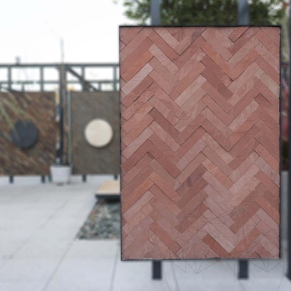 Agra Red Honed Sandstone 7 X 30 X 1 Cm Steinonline At