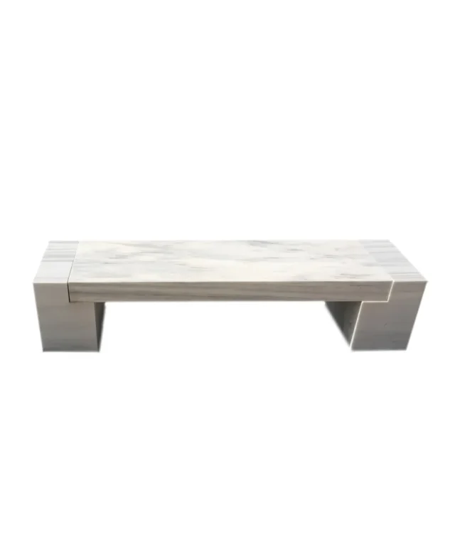 Kavala Marmor Gartenbank (165 x 40 x 40 cm)