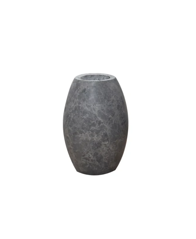 Autograph-Pisa Dekorative Vase aus Tundra-Marmor, 30 x 20 x 20 cm