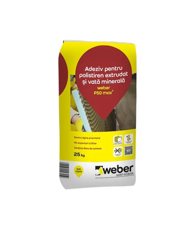 Weber P50 25 Kg - Flexibler weißer Kleber für Isoliersysteme