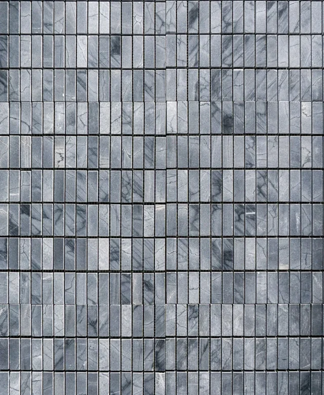 Mosaikschlange, blauer Marmor, gebürstet, 1.5 x 4.8 cm
