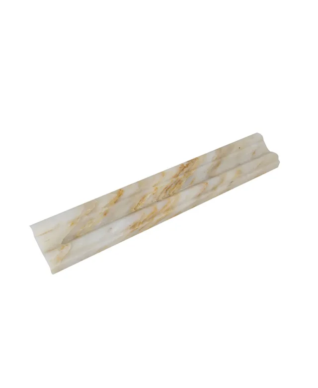 Arabescato Oro M17 Marmorbordüre, 4.8 x 30.5 cm