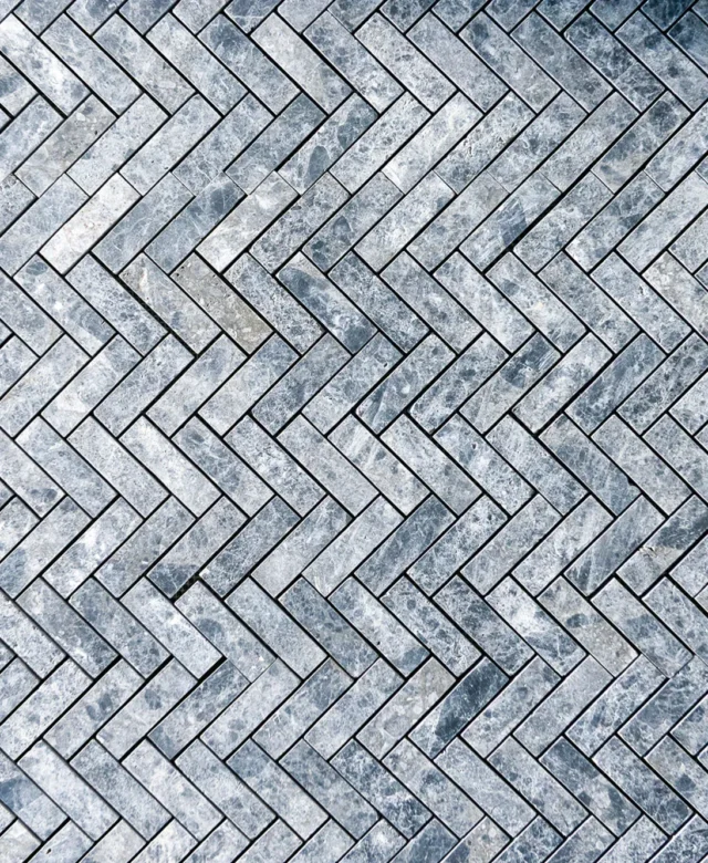 Mosaikfliese Ceppo Grey Chevron Matt