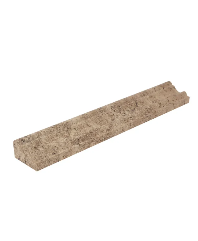 Latte Geschliffener Travertin M17 Einfassung 4.8 x 30.5 cm
