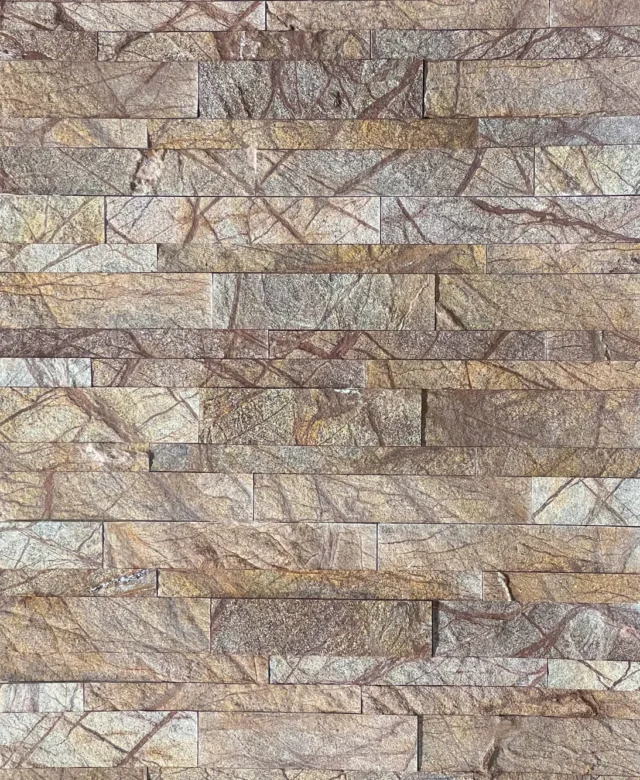 Flexibles Marmor SKIN Paneel 3D Express - Regenwald Braun, 60x15 cm, selbstklebend 3M für Innenverkleidung Möbel