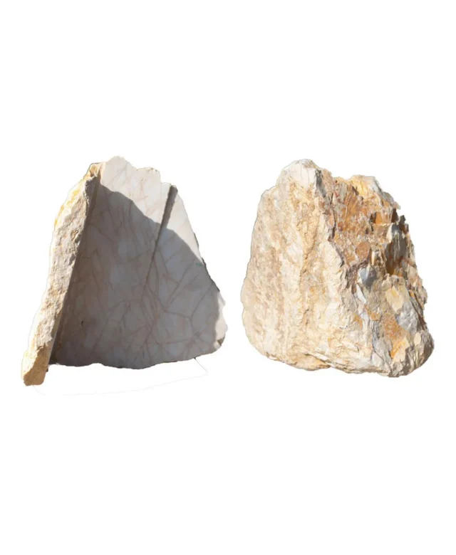 Felswand Gelber Polygonaler Marmor (Eckstück)