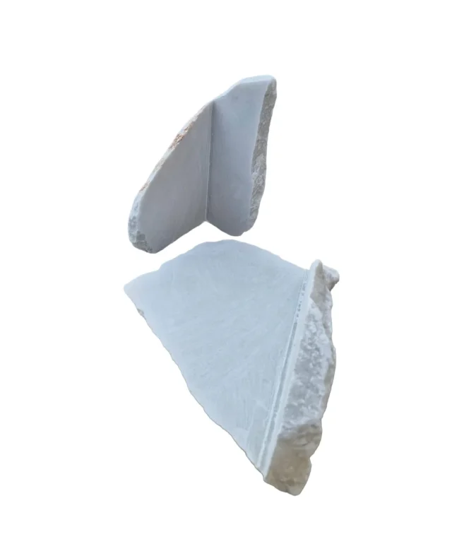 Polygonalplatten Marmor Rock Face White (Ecke)